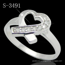 Стерлингового серебра 925 кольцо с сердцем (с-3491)